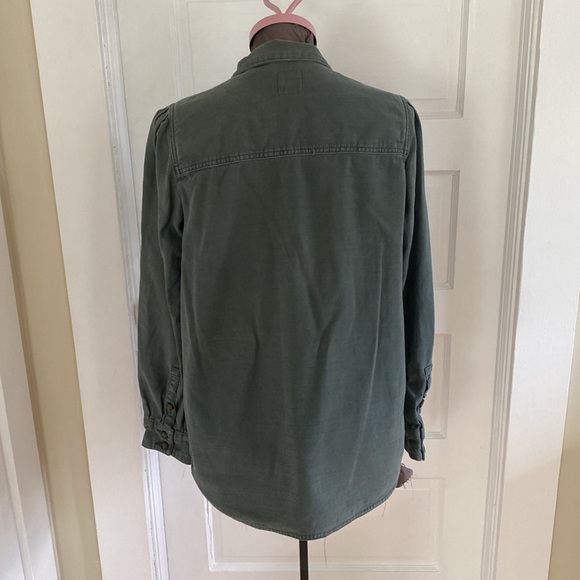 GAP 100%‎ Cotton Green Shacket Field Jacket Medium - Picture 3 of 5